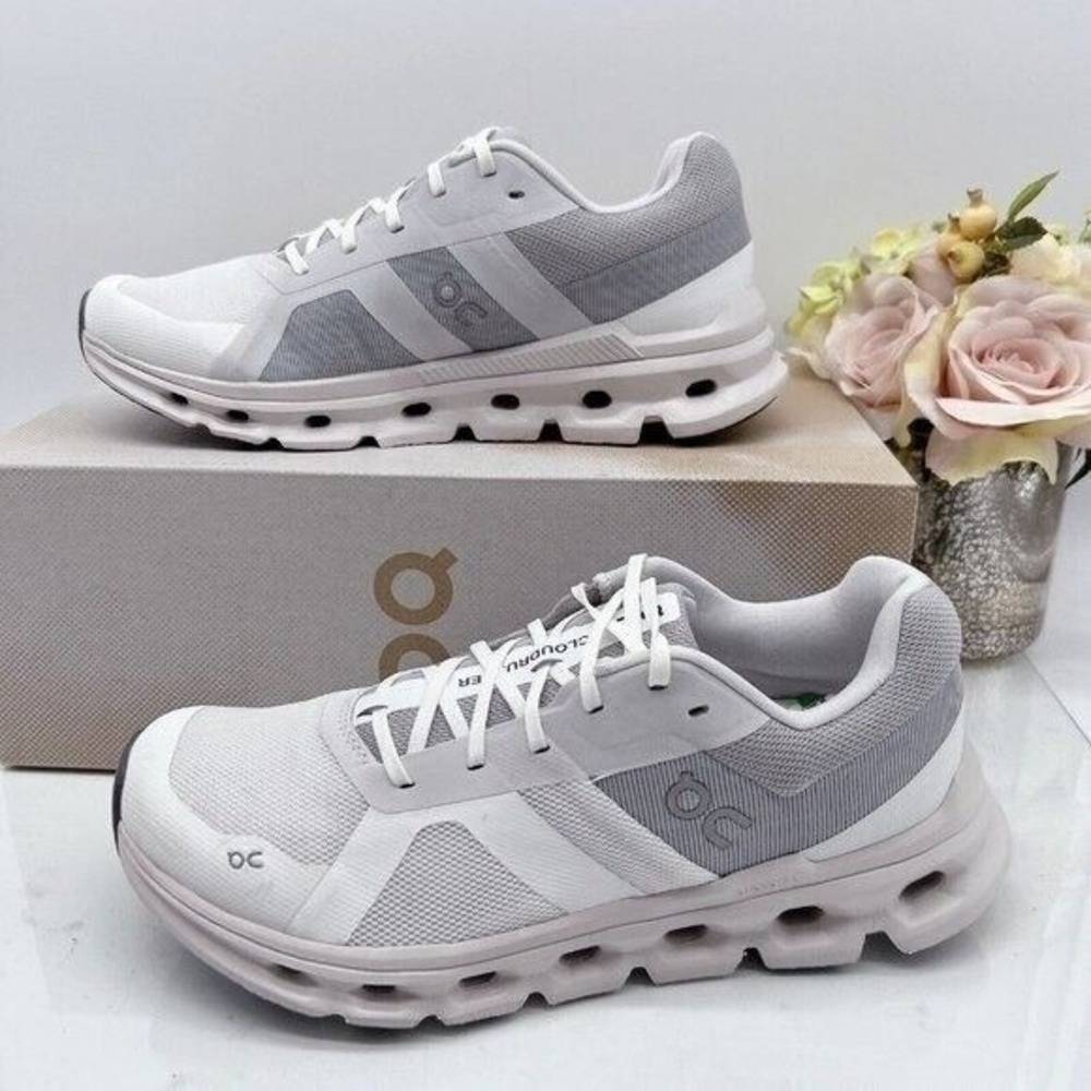 ON Cloud Cloudrunner Runner Running Shoe White/ F… - image 4